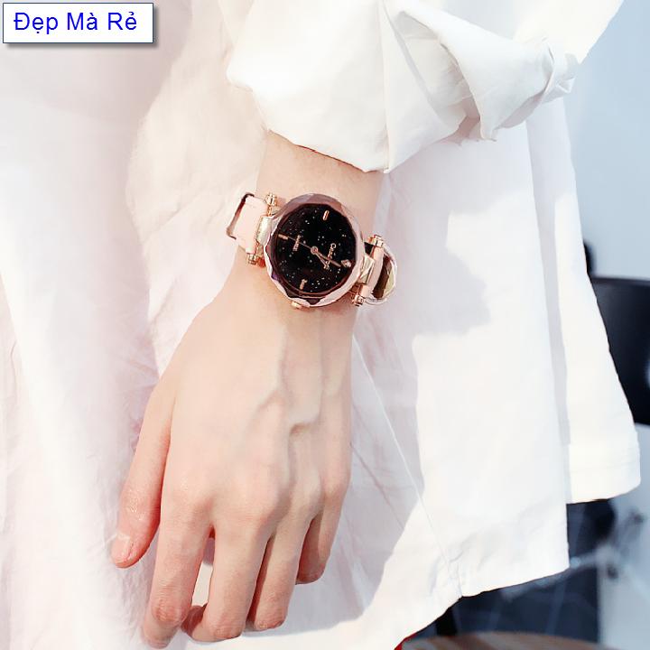 (Extra gift 1 tablets battery worth 20K) đồng watch beautiful ladies that cheap face spray sand stylized