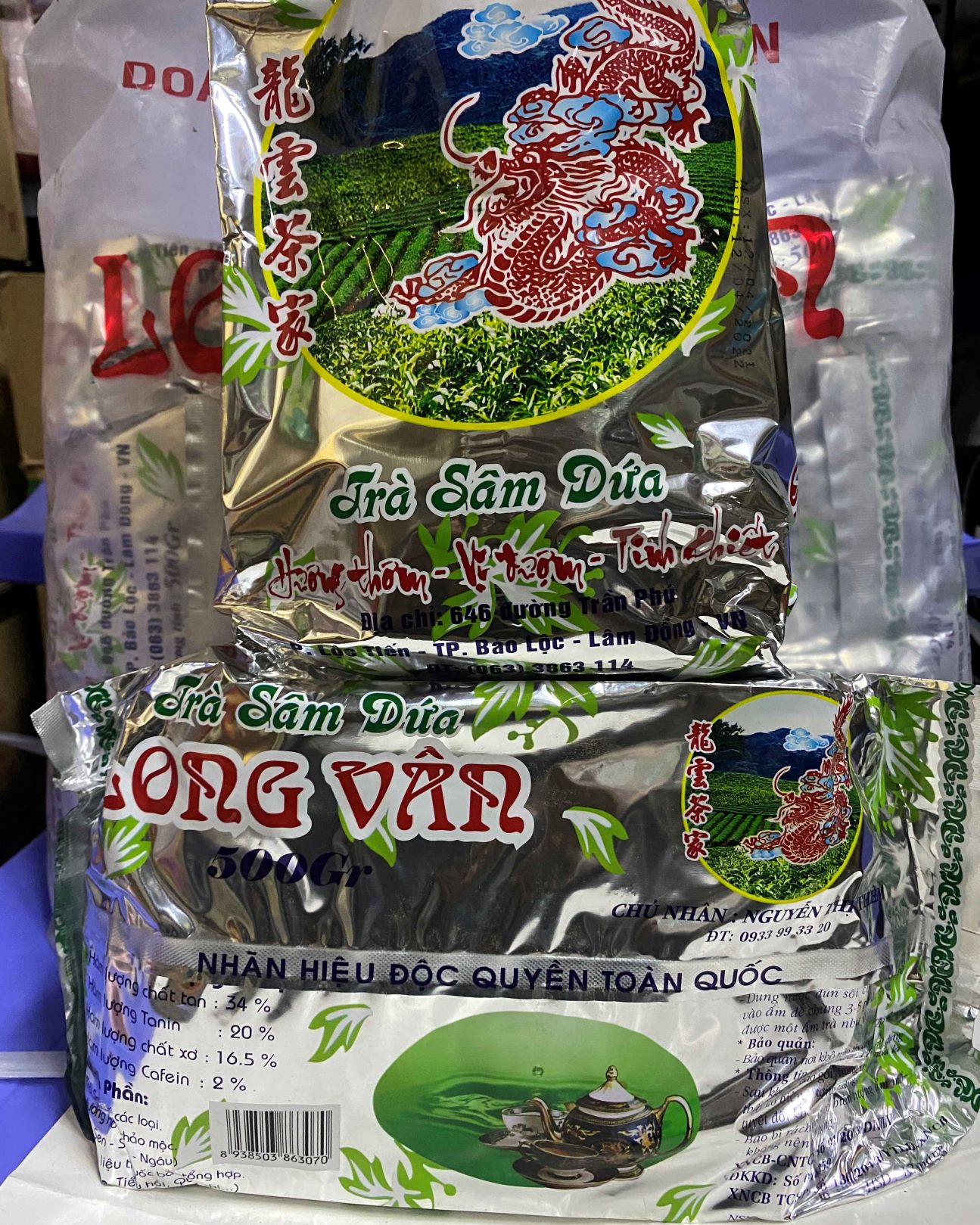 tea pineapple Long Vân 500g