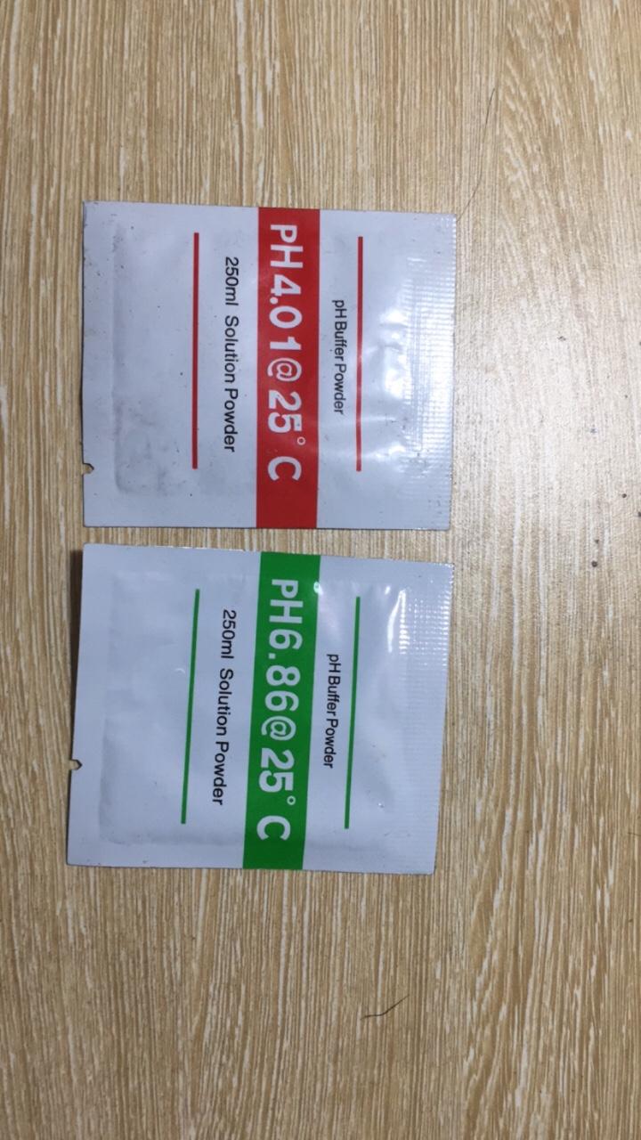 Bộ 2 gói bột pH dùng để hiệu chuẩn máy đo pH - Bột hiệu chuẩn