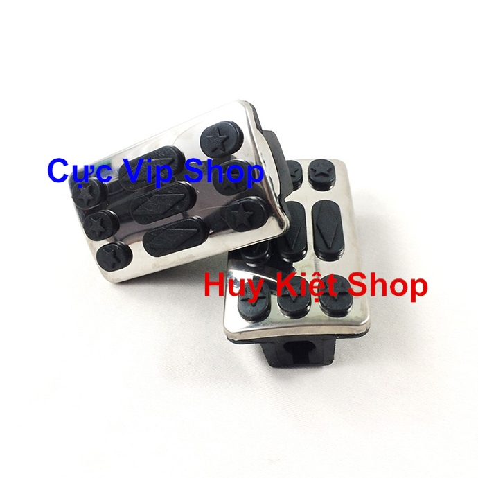 [HCM]Gác Chân Trước Xe Wave Dream Inox Cao Su Đẳng Cấp MS2247