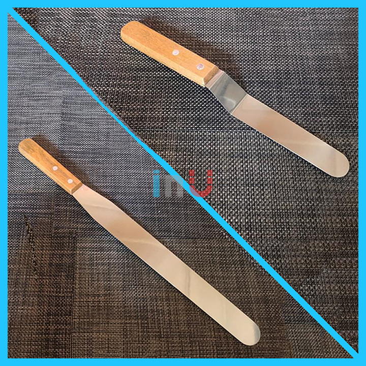 HCM - Dao chà láng thẳng, cong inox không gỉ cán gỗ 6inch, 8inch, 10inch