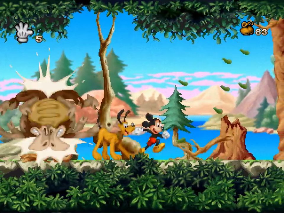[HCM]game ps1 mickeys wild adventure ( game ps1 đi cảnh chuột mickey )