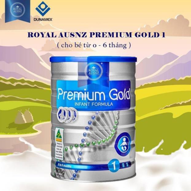 Sữa Hoàng Gia Úc Royal AUSNZ Premium Gold Số 1 900gr cho bé từ 0-6 tháng