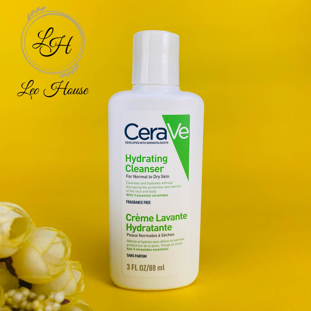 Sữa rửa mặt mini da khô Cerave Hydrating Cleanser For Normal to Dry Skin