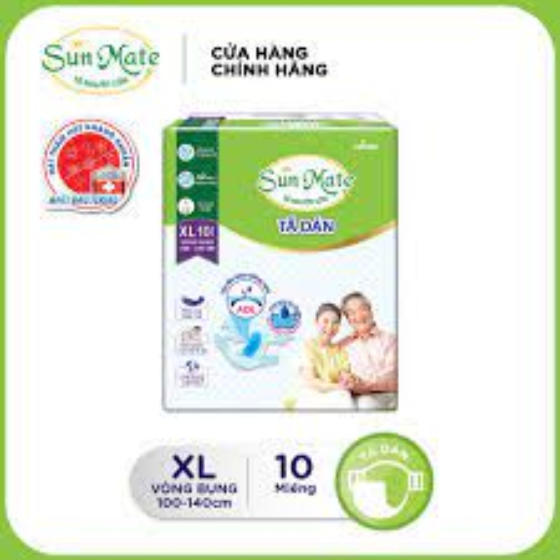 (HCM) TÃ DÁN NGƯỜI GIÀ SUNMATE SIZE XL10 MẪU MỚI 2023