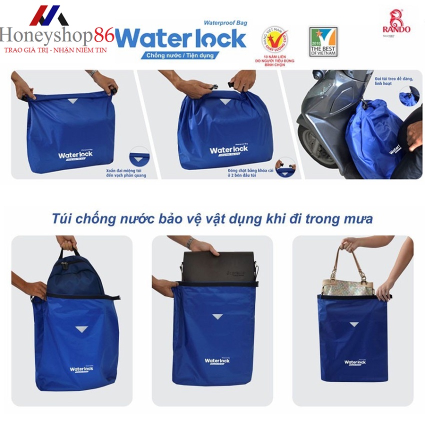 (Ưa Chuộng )Túi chống nước WaterLock OBNS-01 Rando bảo vệ vật dụng khi đi trong mưa HONEYSHOP86