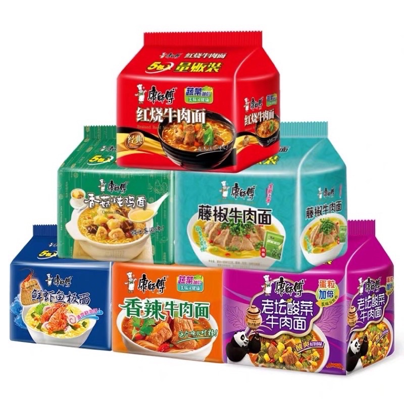Mì Tôm Hiệu Khang Sư Phụ Đủ Vị - Ăn Vặt 492