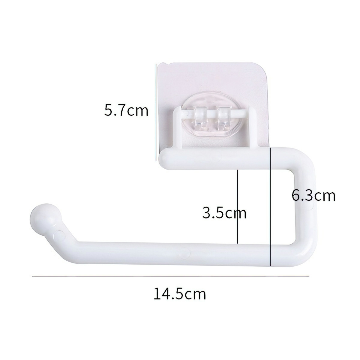 Convenient paper towel roll holder specialized for kitchens and bathrooms