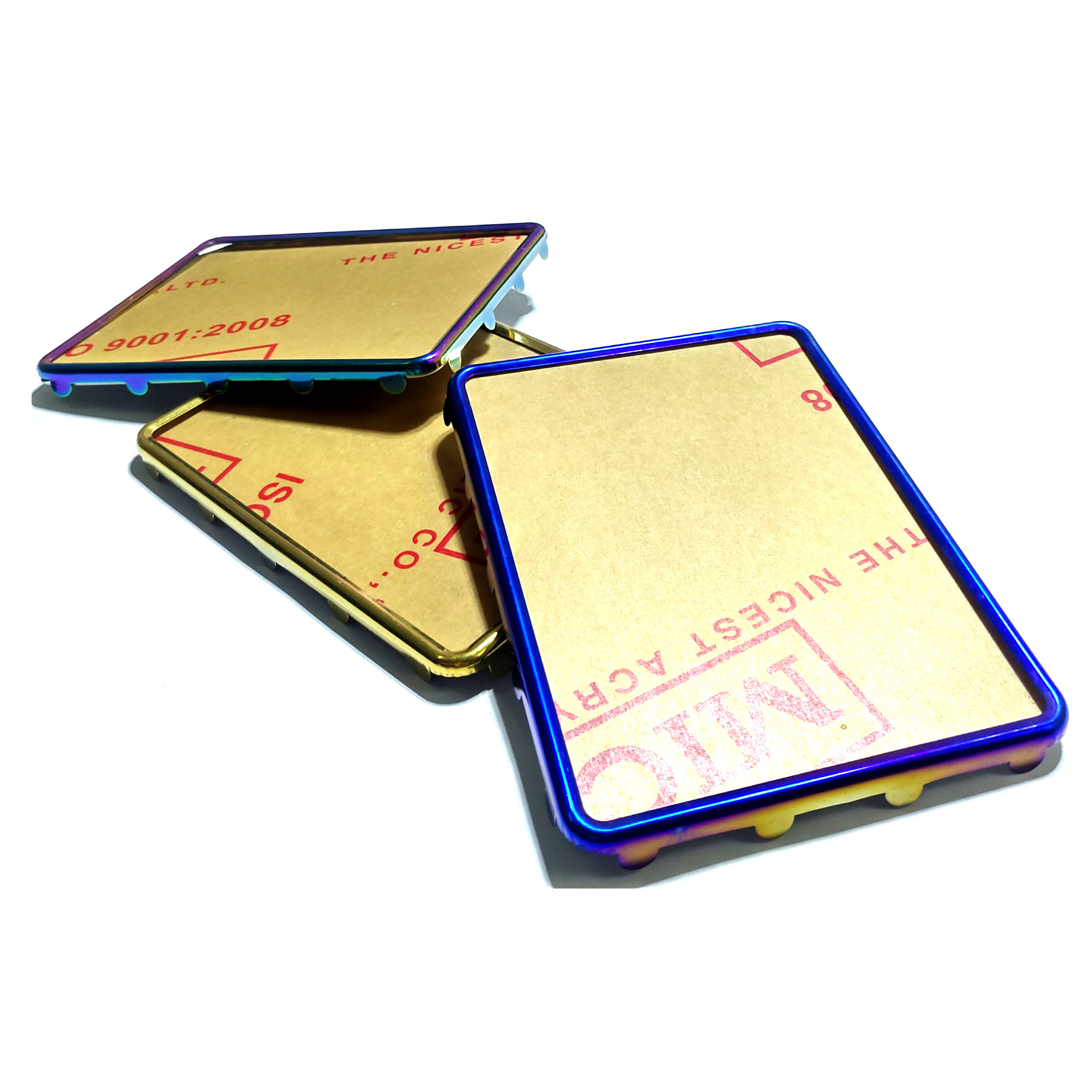 Khung biển số có mica (màu vàng và titan)