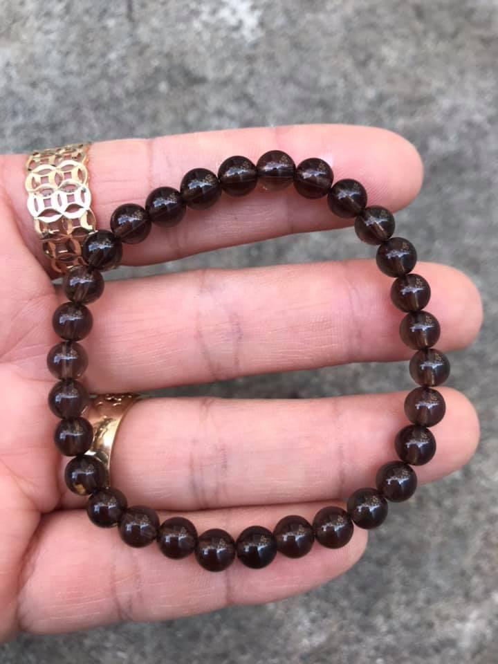 [HCM]VÒNG TAY THẠCH ANH KHÓI 6LY