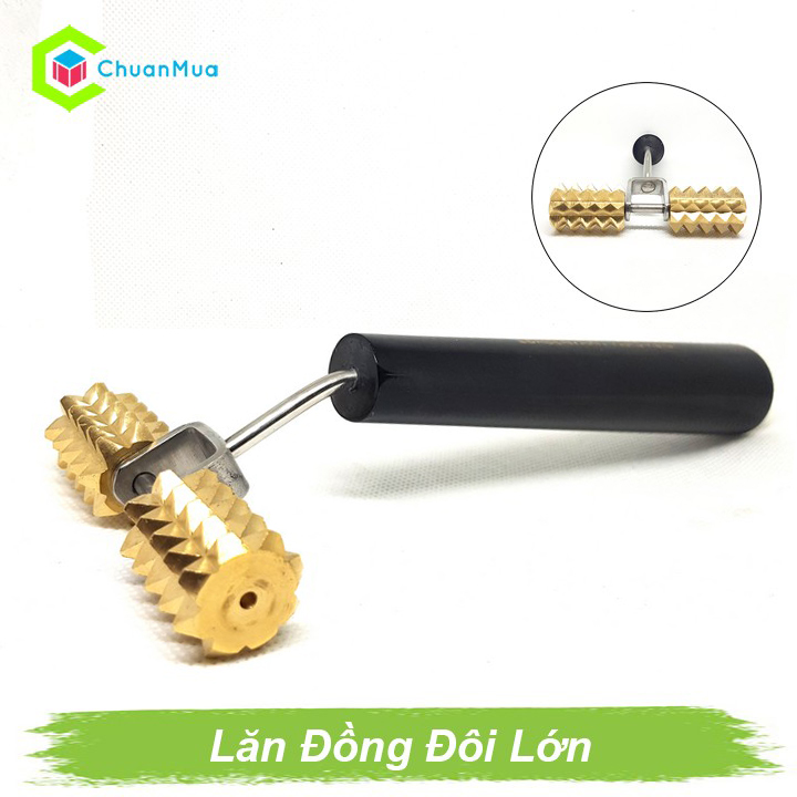 Double girdle needle roller (large size)-Diagnostic Instrument (abdomen, back, thigh, muscle stimulator, fat burning, blood bruise roller) | chuanbuy gda170