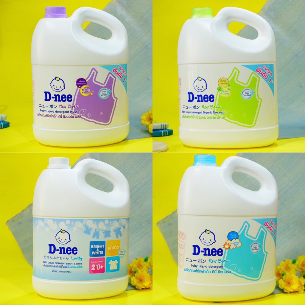 [HCM]NƯỚC GIẶT XẢ D NEE 3000ML [MÀU TRẮNG] THÁI LAN