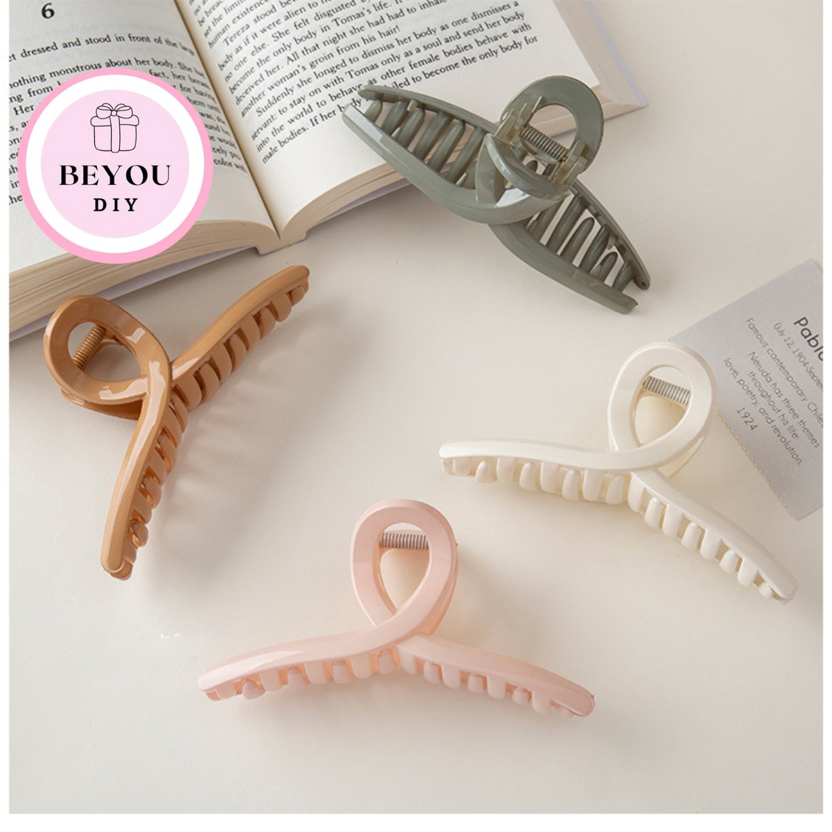 Kẹp Tóc Càng Cua Dễ Thương - Xước Nhẹ - BEYOU
