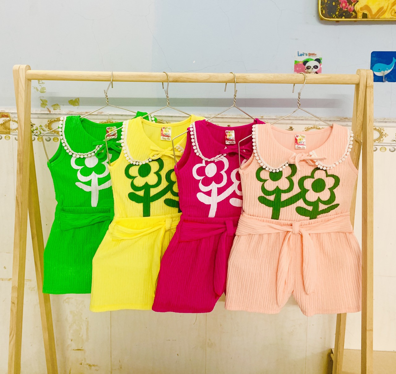 Combo 3 Set Áo Kèm Quần Kiểu Bé  (6-18kg) (combo gồm 3 bộ 3 màu 3 họa tiết khác nhau)