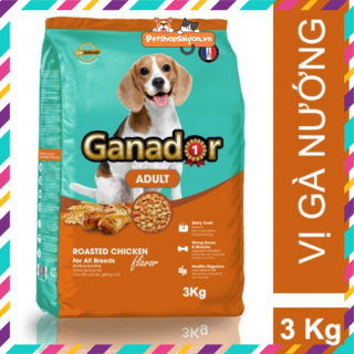HCMGIÁ TỐT NÈ Thức ăn cho chó trưởng thành Ganador vị gà nướng 3kg - Thái thumbnail