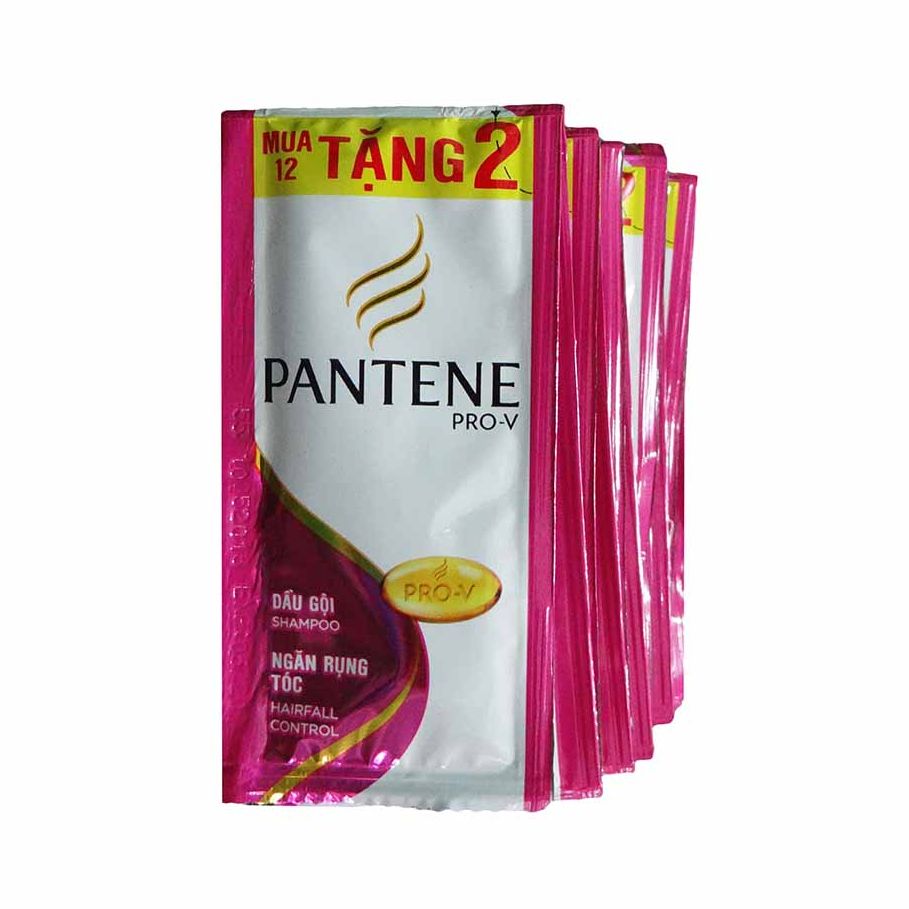 [HCM]Combo 10 Dây Dầu gội ngăn rụng tóc Pantene Pro-V 6g (dây 12 gói )