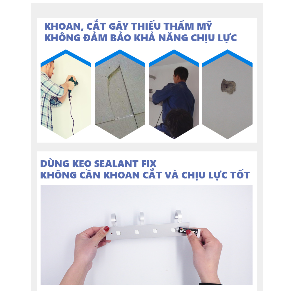 [HCM]100g Keo Dán Sealant Fix Siêu Dính Chắc Chắn (Dạng Tuýp)