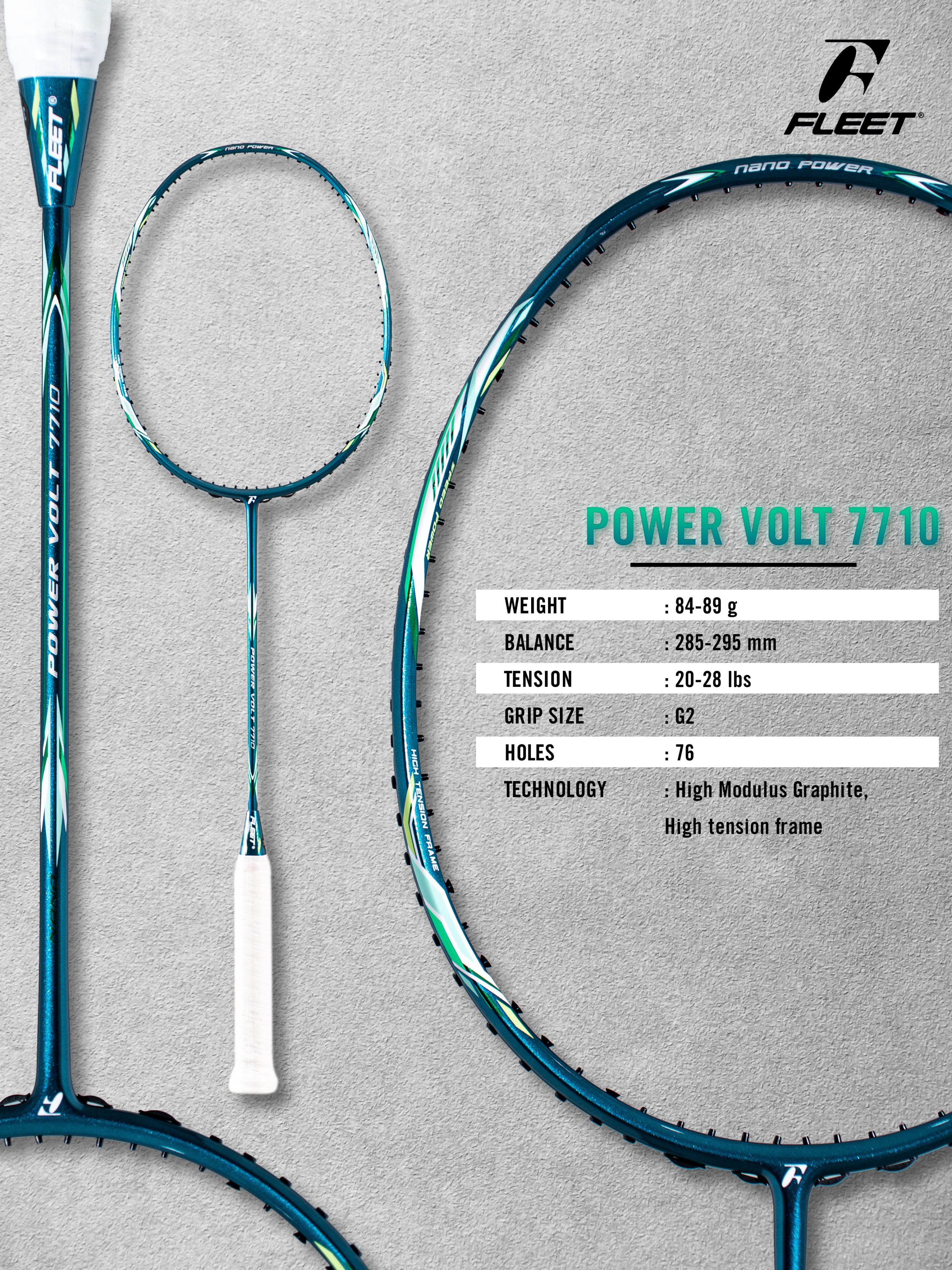 Vợt cầu lông Fleet POWER VOLT 7710 (Chính hãng)
