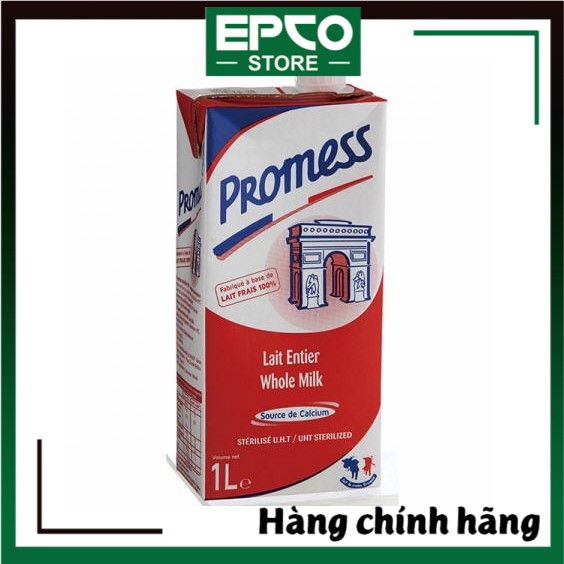 (DATE 01.2022) Sữa Promess 1L, Nguyên kem