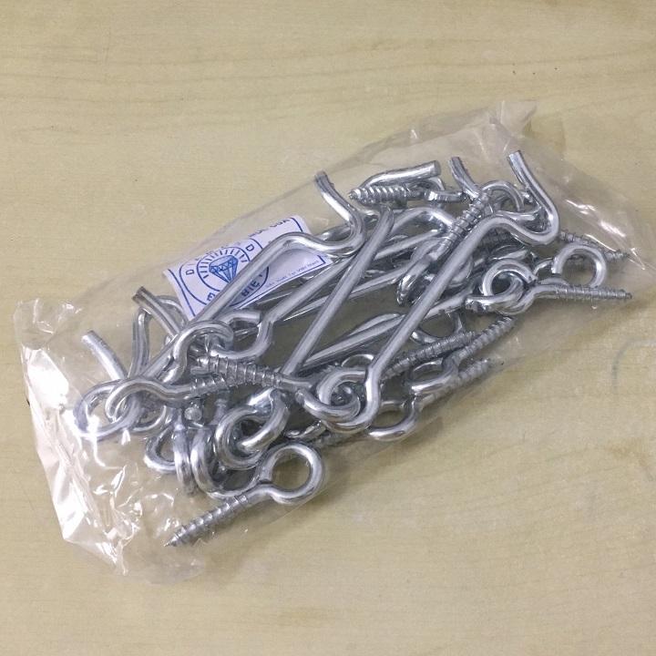 2 BỘ 10CM - MÓC CỬA, MÓC CỬA SỔ, MÓC GIÓ 1T