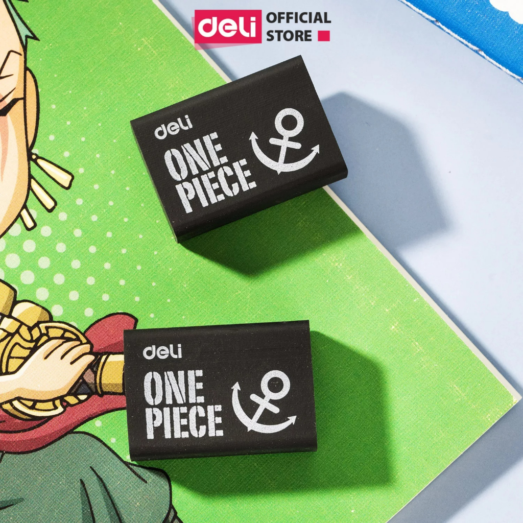 Gôm tẩy chì 4b deli h311 màu đen one piece - tẩy sạch, ít vụn
