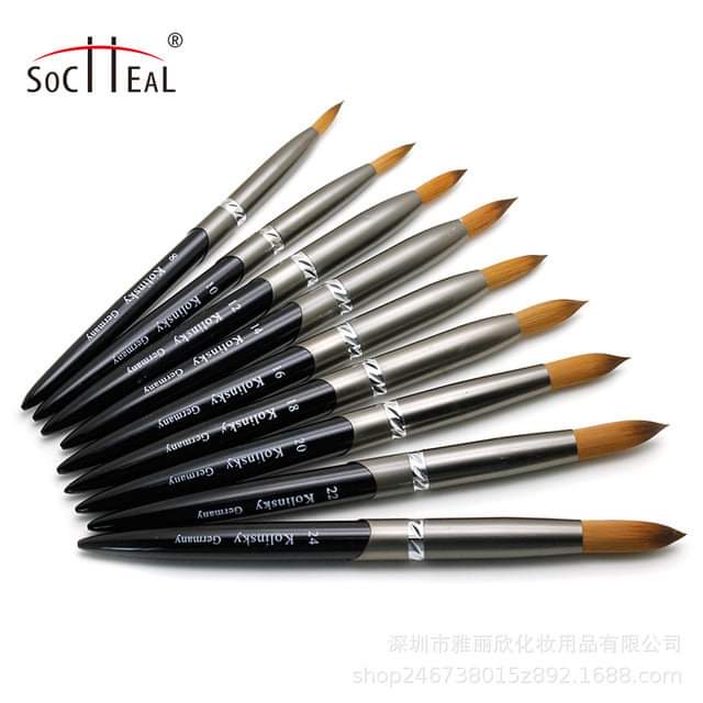Cọ đắp gel đắp móng bột hiệu Kolinsky số 8.10.12.14.16.18.20.22.24