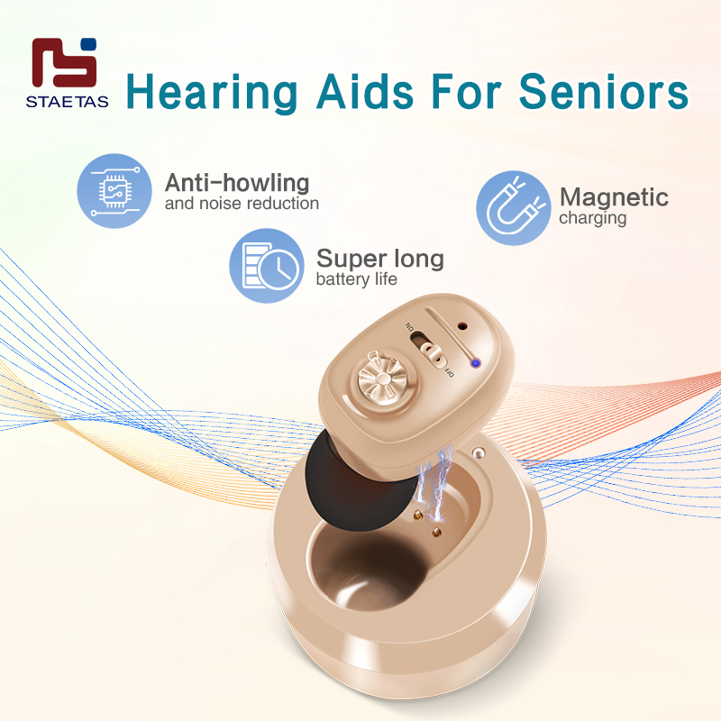 STAETAS Máy trợ thính Hearing Aids siêu nhỏ Bộ khuếch đại không dây có thể