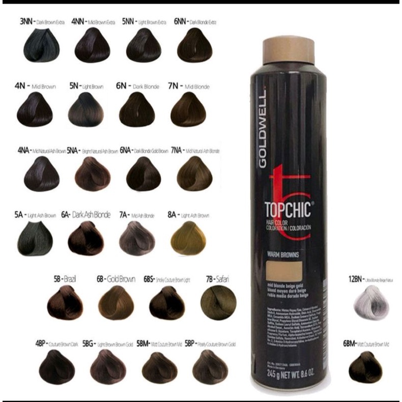 Thuốc nhuộm tóc Goldwell Topchic cao cấp thời trang 250ml