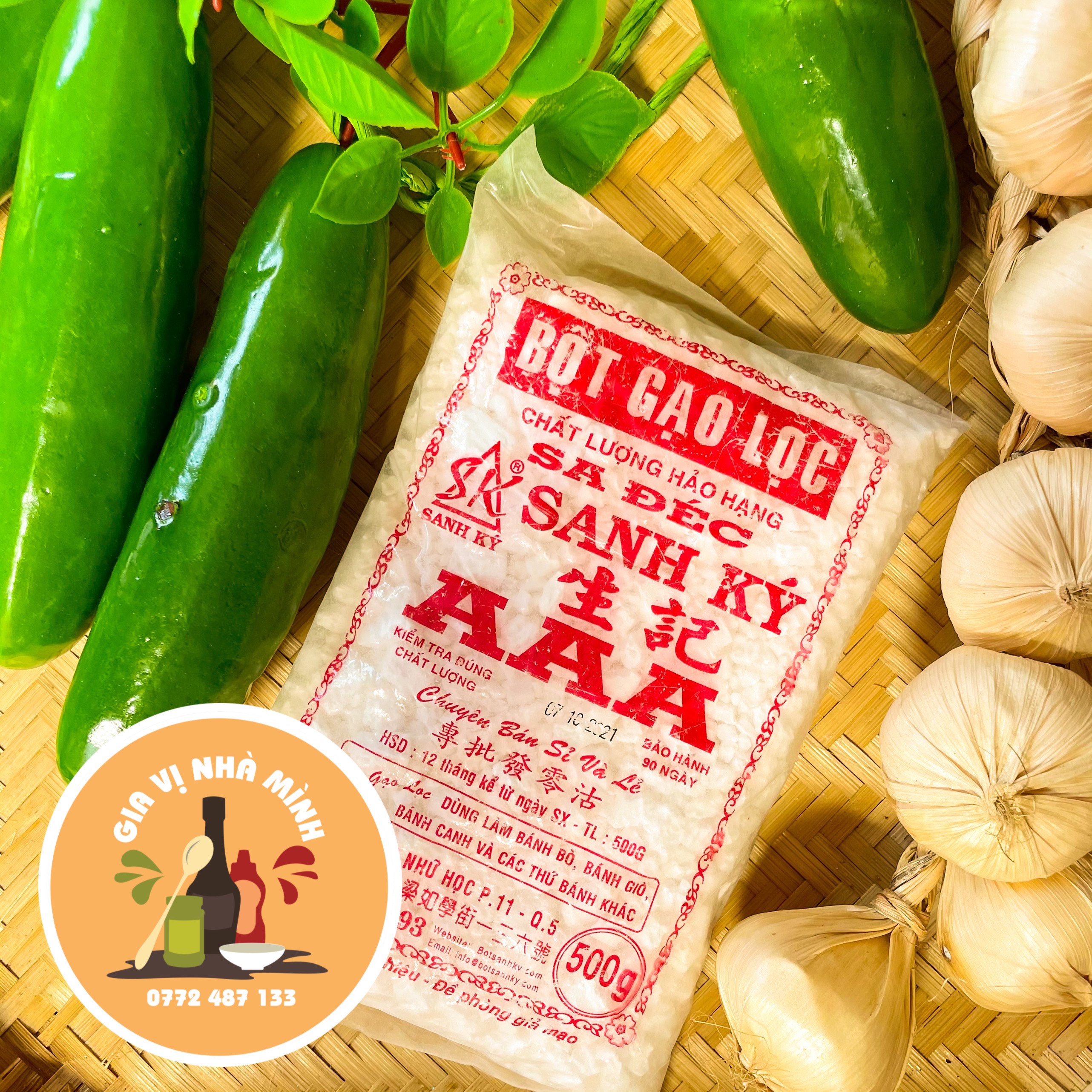 Bột gạo lọc sa đec aaa sanh ký 500gr
