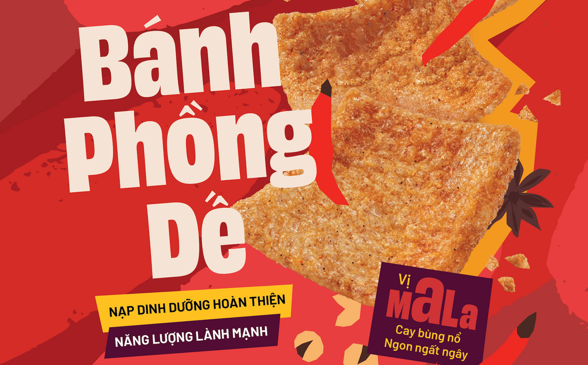 Bánh Phồng Dế Vị Mala - Gói 40g