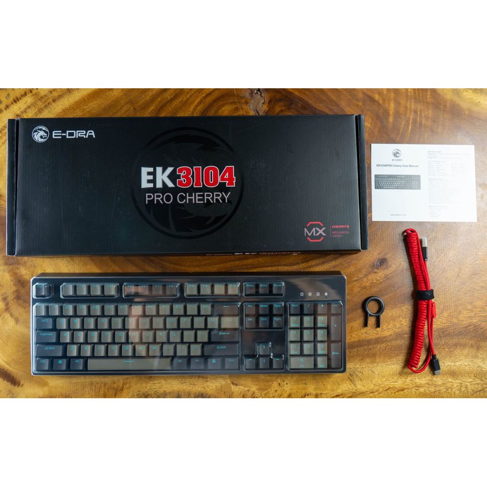 Bàn phím cơ E-Dra EK3104 Pro Cherry SKY DOLCH (sử dụng keycaps PBT SKY DOLCH cao cấp) BH 2 năm