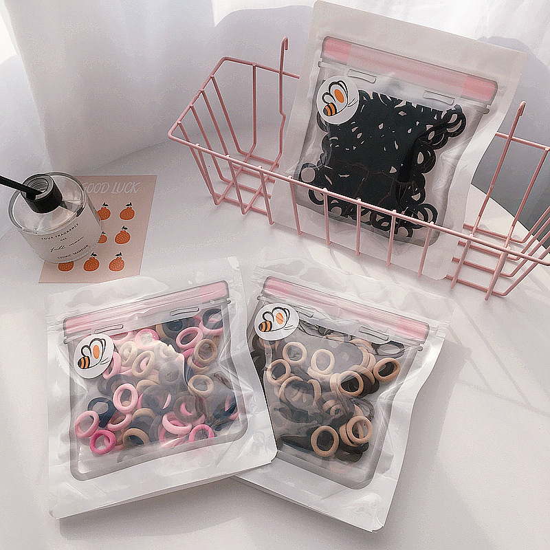 Set 100 dây chun buộc tóc dày dặn xinh xắn - UniLabel
