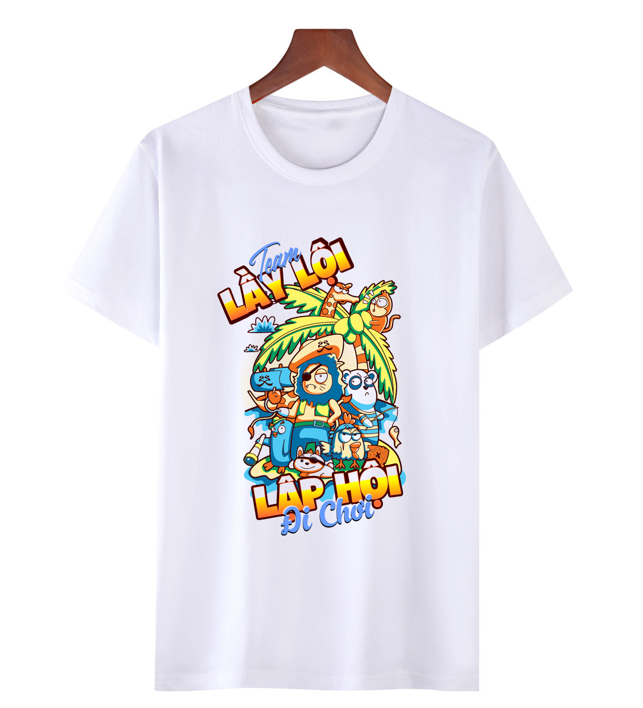 Áo thun, áo phông đẹp TEAM LẦY LỘI LẬP HỘI ĐI CHƠI  thích hợp để mặc đi du lịch, chất vải thoải mái  ATDL17  thương hiệu LAVIESHOP