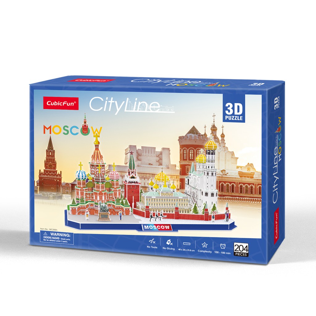 Mô hình giấy 3D CubicFun - City Line Moscow Nga - MC266h