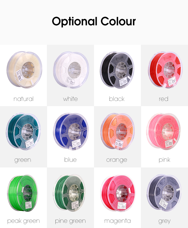Nhựa in 3d ESUN PLA (Transparent - Trong suốt) chất lượng cao 1kg/Cuộn
