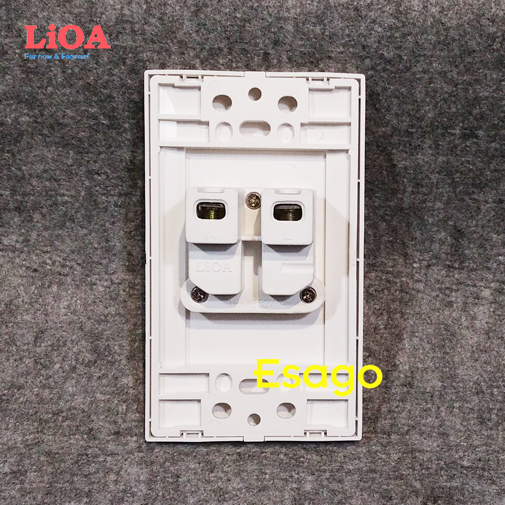 [HCM]Ổ cắm điện đơn 2 chấu 16A LiOA (3520W)