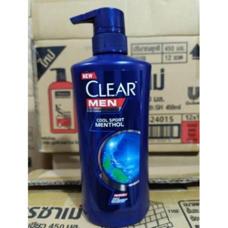 Dầu Gội Clear Men- Bạc Hà 450ml Thái Lan