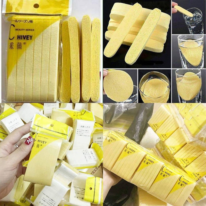 Bọt biển | mút nở rửa mặt | cây 240 miếng