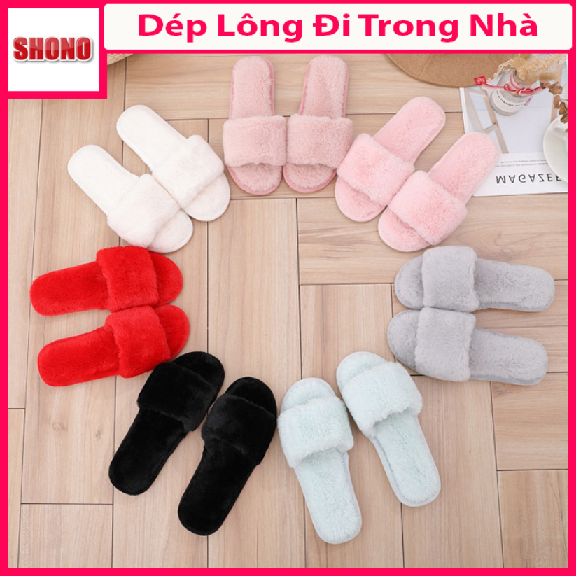 Dép Lông Đi Trong Nhà Mềm Mại Đế Cao Su Êm Chân Và Thoải Mái Gồm Nhiều Màu Sắc Lựa Chọn giá rẻ