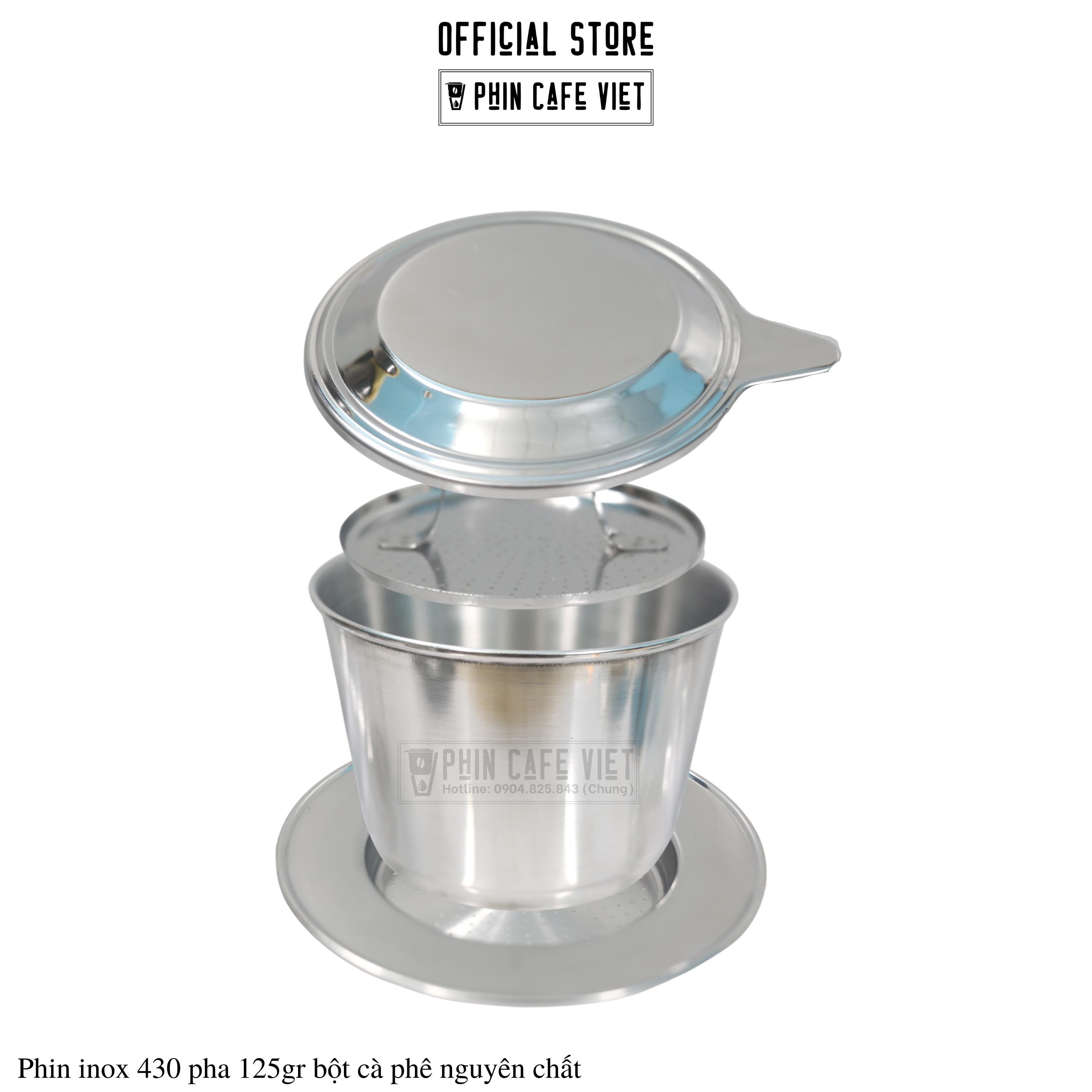 Phin cà phê inox loại to pha 125gr