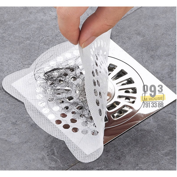 Combo 30 Tấm Lót Dán Chặn Rác Miếng lót lưới màng chặn rác ngăn tóc cống thoát nước nhà tắm nhà vệ sinh toilet. Túi Lọc Rác Thoát Nước Bồn Rửa Chén