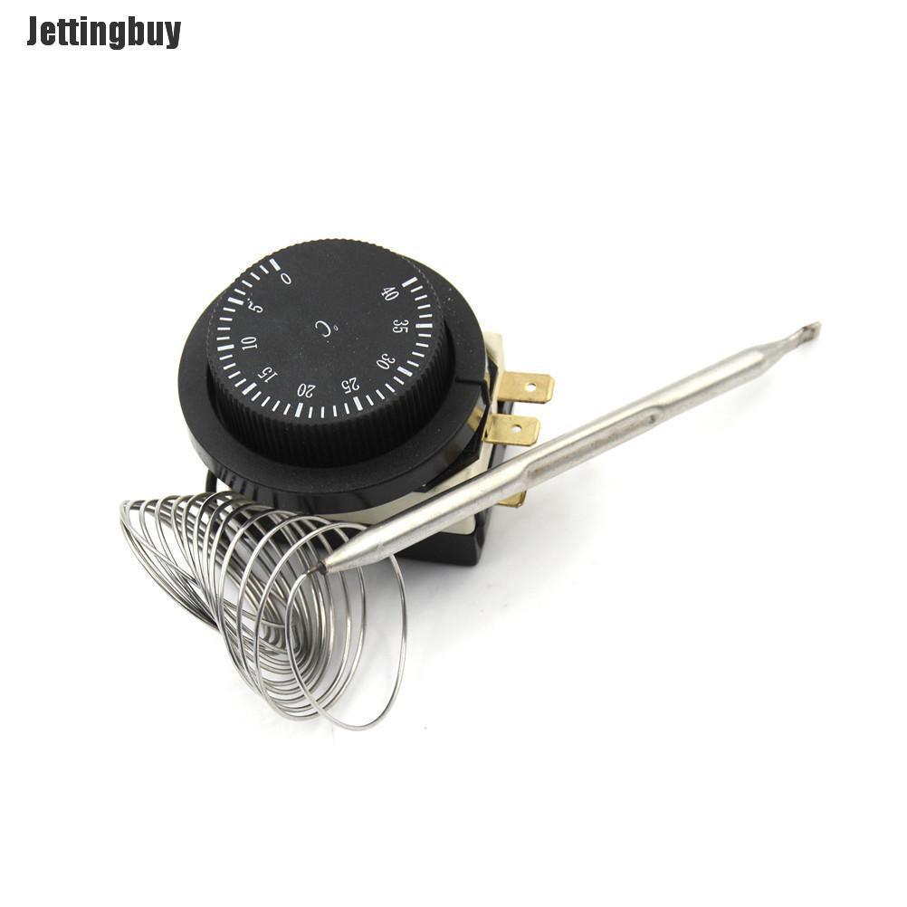 Jettingbuy Công Tắc Điều Khiển Nhiệt Độ 250V 16A 0-40C Bộ Điều Nhiệt Mao Quản