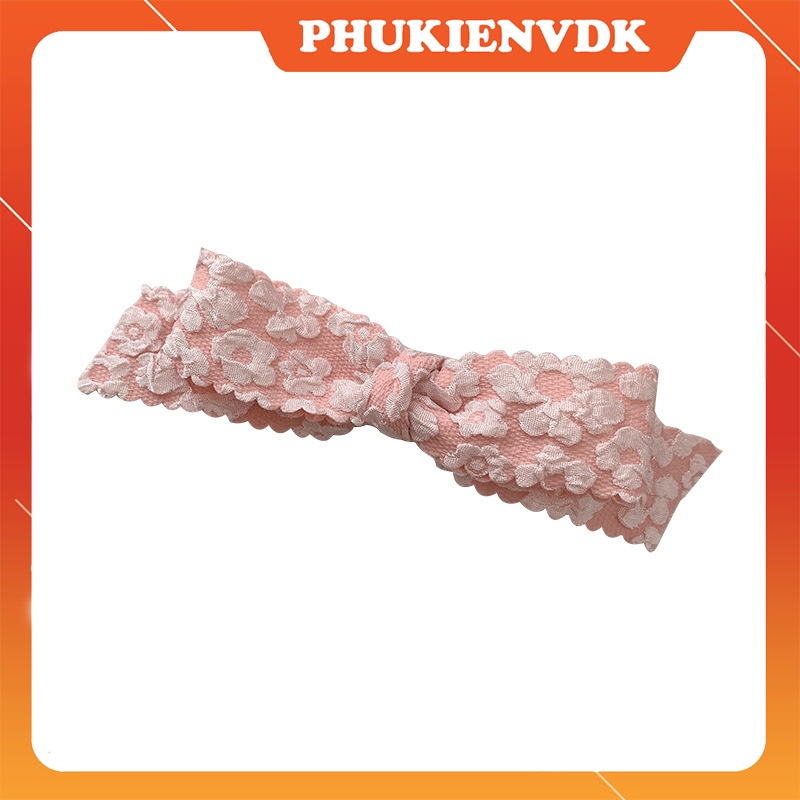 Kẹp Tóc Cặp Tóc Nơ Hoa Nhỏ Công Chúa Dễ Thương KT27