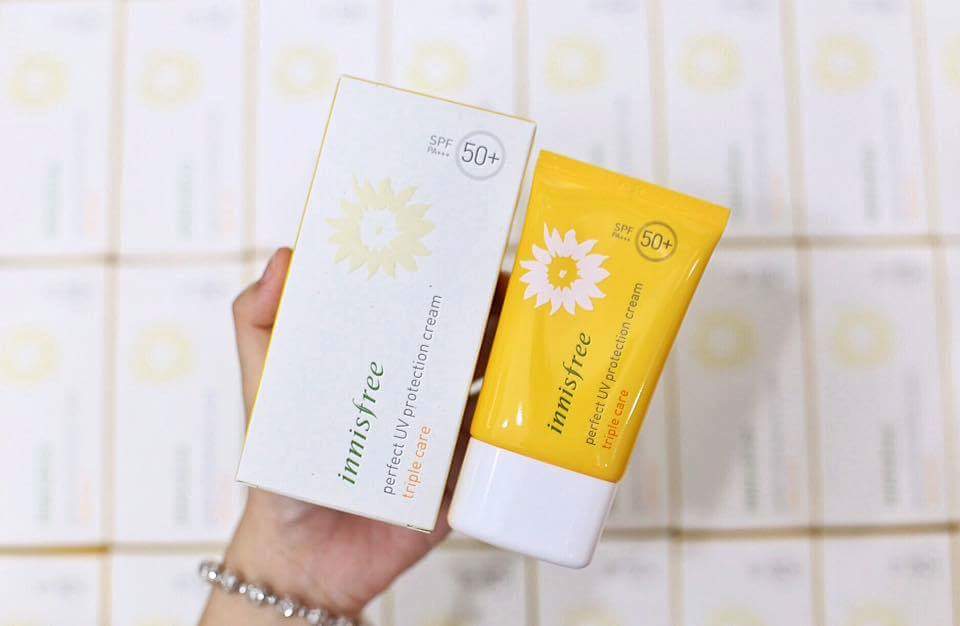 Kem Chống Nắng Innisfree SPF 50+ vàng 50ml
