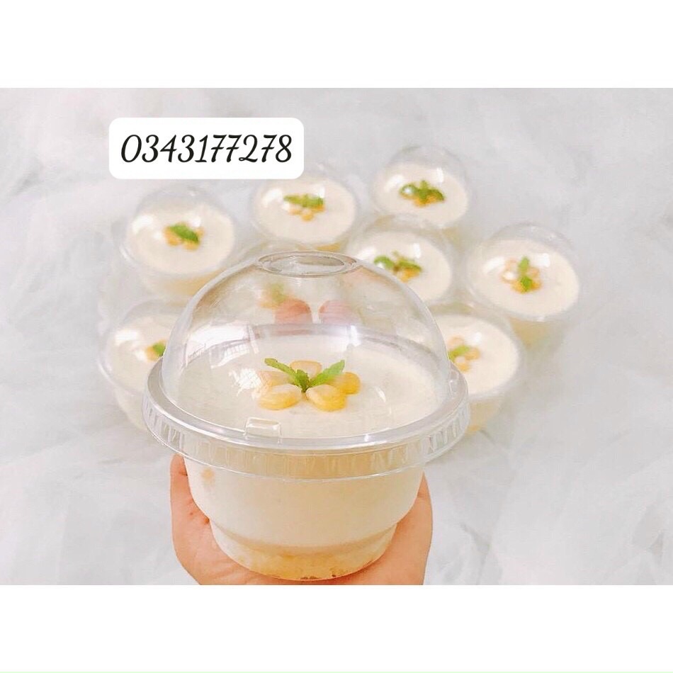 [HCM]Ly PP nắp cầu lùn 250ml /bao 50 ly + nắp