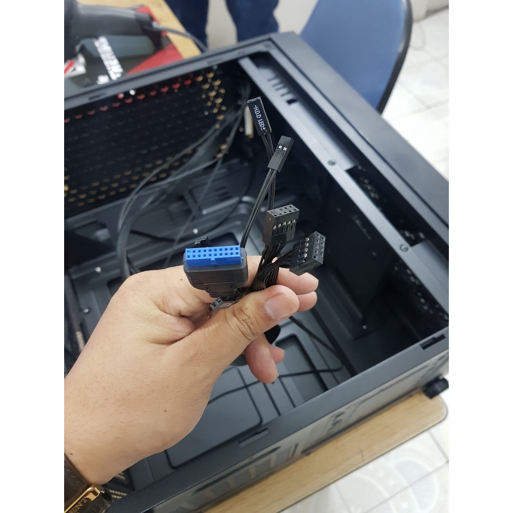 Vỏ Case Gaming Start- G43 kèm 3 fan đẹp (398 x 195 x 326 mm)