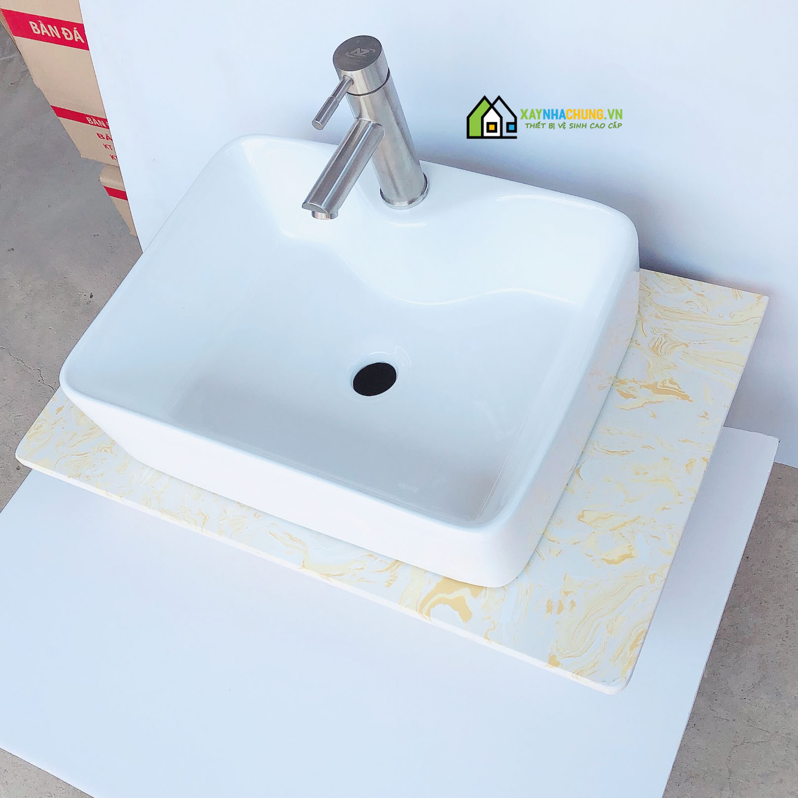 Bàn đá lavabo rửa mặt cao cấp