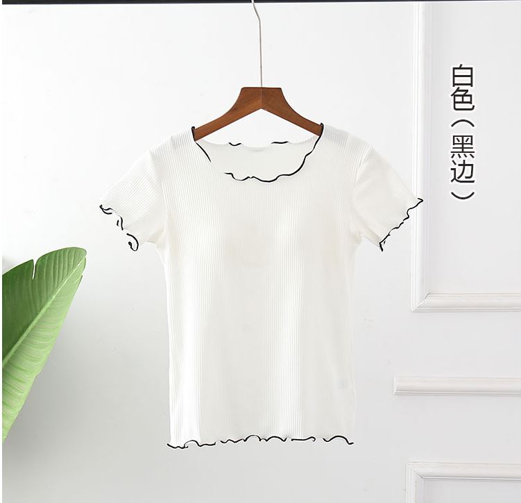 Áo crotop cuốn biên