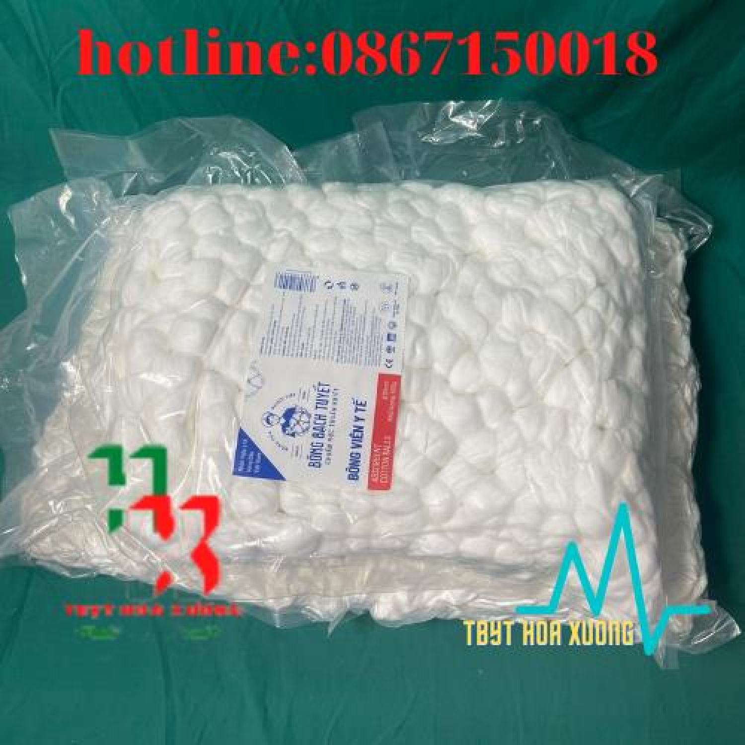 Bông viên - gòn viên bạch tuyết 500g