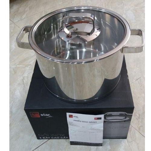 Combo bộ nồi từ 304 và xửng hấp inox 24cm Fivestar tặng 2 muỗng canh inox